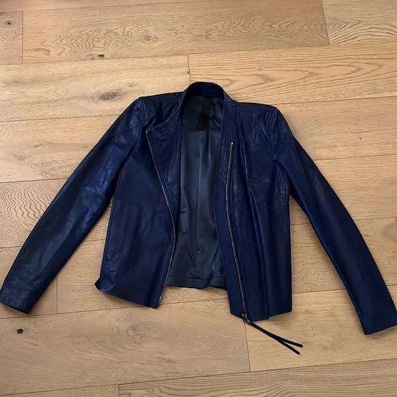 ILARIA NISTRI sheepskin Leather Jacket size 38 IT / S US made in